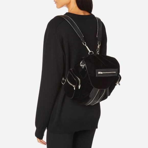 ALEXANDER WANG Marti Velvet Backpack - Picture 1 of 8